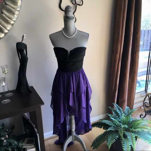Hi Lo Strapless Dress - Picture 2 of 5